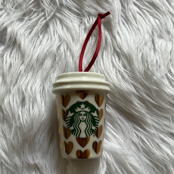 Starbucks Holiday Hearts Mug Ornament - Picture 2 of 9